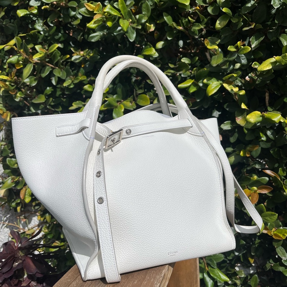 Celine Big Bag Grained calfskin White Tote Bag
